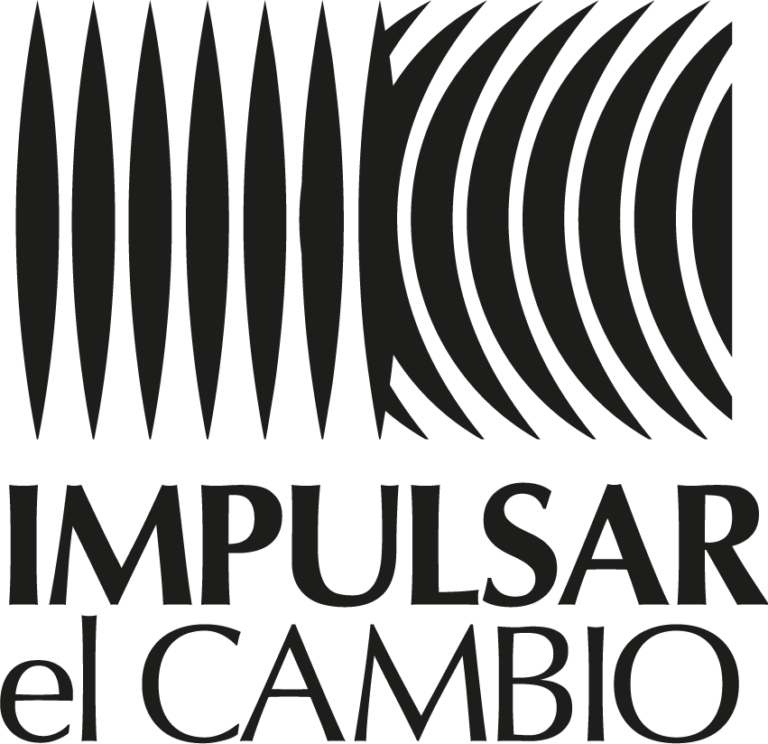 Imagotipo de Impulsar el cambio donde muestra el cambio a través de la pulsión del movimiento